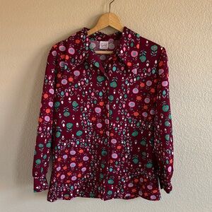 Vintage Graff Women’s Floral Button-Up Top - Multicolor